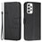 Concise Leather Phone Stand Cover Case for Samsung Galaxy A32 4G (EU Version) - Black - 1