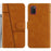 Splicing Leather Phone Cover Wallet Case with Stand and Strap for Samsung Galaxy A02s (164.2mm) - Brown - 1