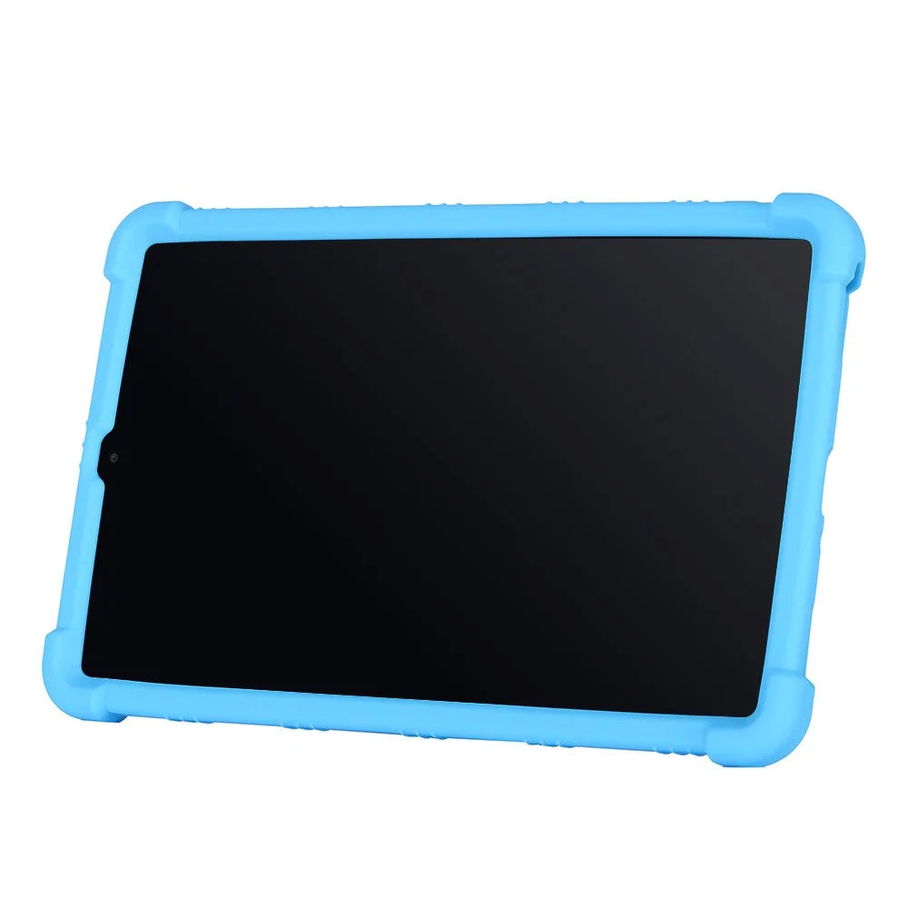 Flexible Silicone Tablet Shell Cover with Supporting Kickstand for Samsung Galaxy Tab A7 Lite 8.7-inch SM-T220 (Wi-Fi) - Baby Blue - 3