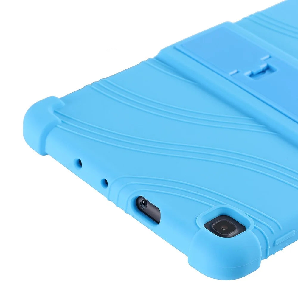 Flexible Silicone Tablet Shell Cover with Supporting Kickstand for Samsung Galaxy Tab A7 Lite 8.7-inch SM-T220 (Wi-Fi) - Baby Blue - 6