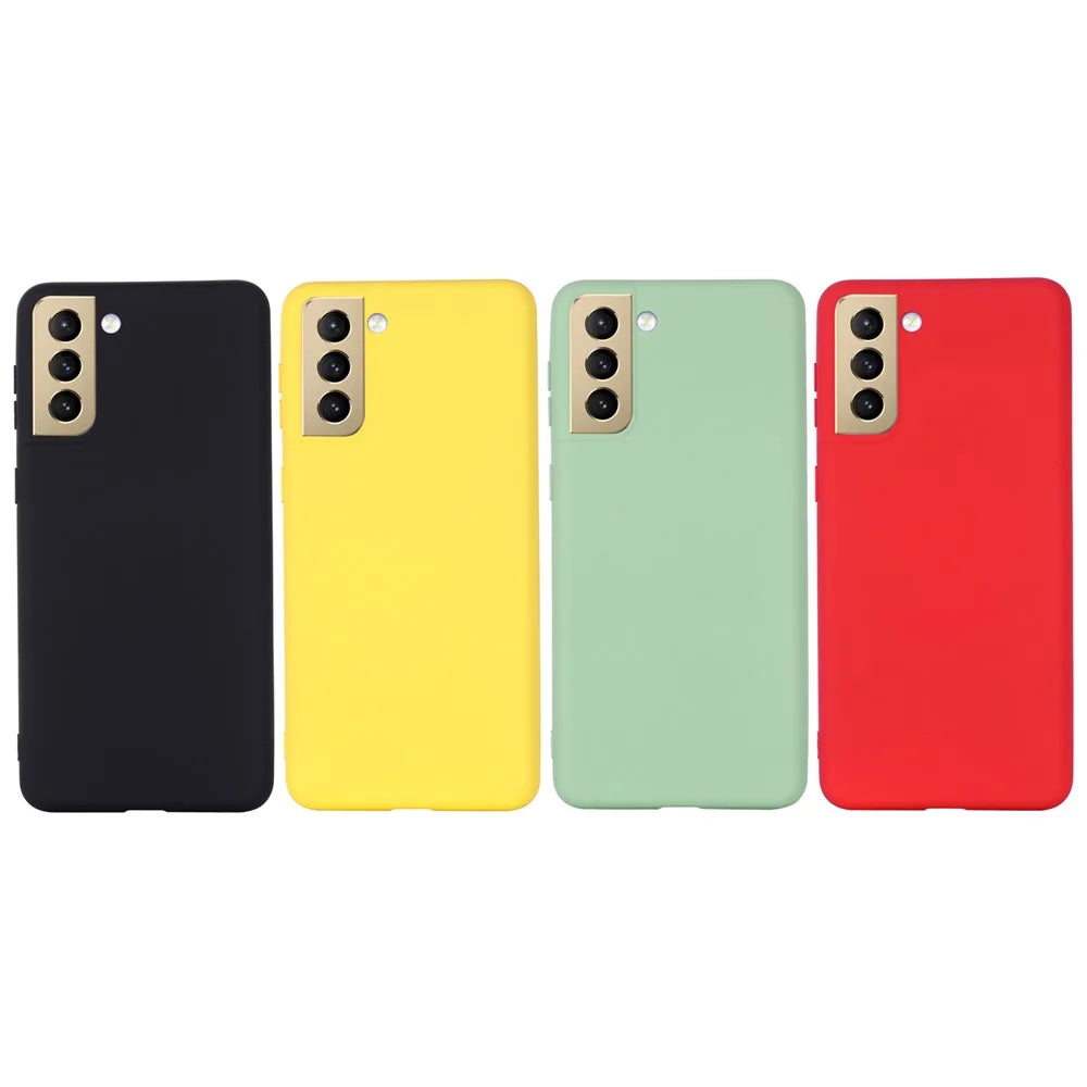 Liquid Silicone Case for Samsung Galaxy S21 FE , Anti-Slip Phone Cover with Strap - Black - 7