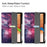 Stand Design Pattern Printing Tri-Fold TPU Leather Tablet Case with Pen Slot for Samsung Galaxy Tab S7 FE SM-T730 / SM-T736 - Starry Sky - 2