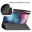 Stand Design Pattern Printing Tri-Fold TPU Leather Tablet Case with Pen Slot for Samsung Galaxy Tab S7 FE SM-T730 / SM-T736 - Starry Sky - 5