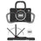 PC + Silicone Combo Hybrid Case with 360 Degree Rotary Kickstand for Samsung Galaxy Tab A7 Lite 8.7-inch - Black/Black - 2