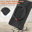 PC + Silicone Combo Hybrid Case with 360 Degree Rotary Kickstand for Samsung Galaxy Tab A7 Lite 8.7-inch - Black/Black - 7