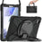 360 Degree Swivel Kickstand Design Hybrid Tablet Cover with Shoulder Strap (B Style) for Samsung Galaxy Tab A7 Lite 8.7-inch - Black/Black - 5
