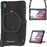360 Degree Swivel Kickstand Design Hybrid Tablet Cover with Shoulder Strap (B Style) for Samsung Galaxy Tab A7 Lite 8.7-inch - Black/Black - 6