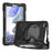 360 Degree Swivel Kickstand Design Hybrid Tablet Cover with Shoulder Strap (B Style) for Samsung Galaxy Tab A7 Lite 8.7-inch - Black/Black - 7