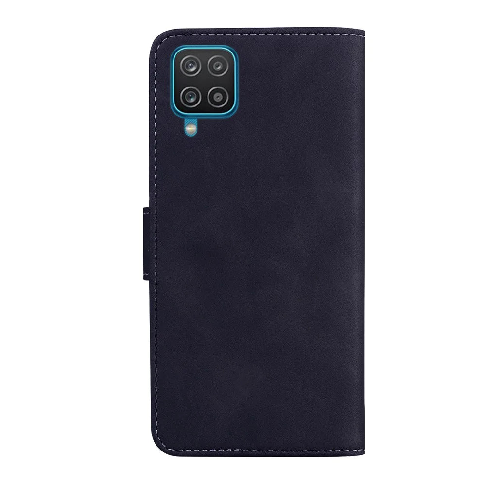 Wallet Stand Magnetic Clasp PU Leather Case for Samsung Galaxy A22 4G (EU Version) - Black - 3