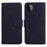 Wallet Stand Plain PU Leather Protective Case for Samsung Galaxy A22 5G (EU Version) - Black - 1