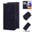 Wallet Stand Plain PU Leather Protective Case for Samsung Galaxy A22 5G (EU Version) - Black - 7