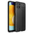 Litchi Texture Leather TPU Mobile Phone Cover Protector for Samsung Galaxy A22 4G (EU Version) - Black - 1