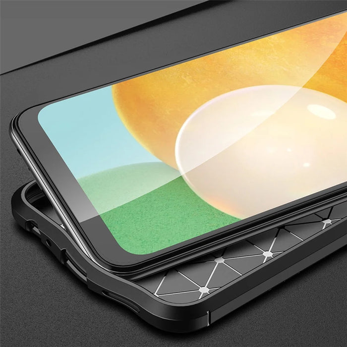 Litchi Texture Leather TPU Mobile Phone Cover Protector for Samsung Galaxy A22 4G (EU Version) - Black - 4