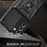 Camera Push Window Phone Case Cover with Ring Holder Kickstand for Samsung Galaxy S21 FE - Black - 3