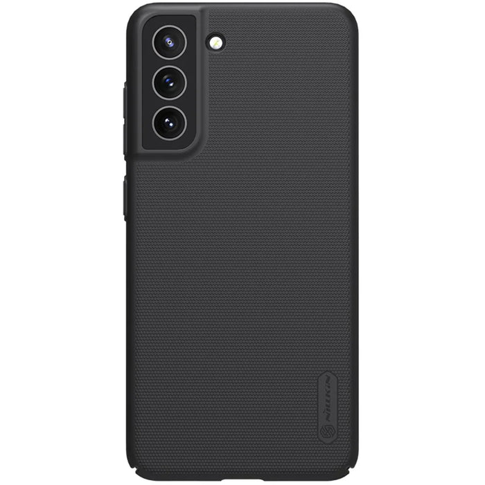 NILLKIN Frosted Shield Matte Surface Hard PC Phone Cover Case for Samsung Galaxy S21 FE 2021 - Black - 2