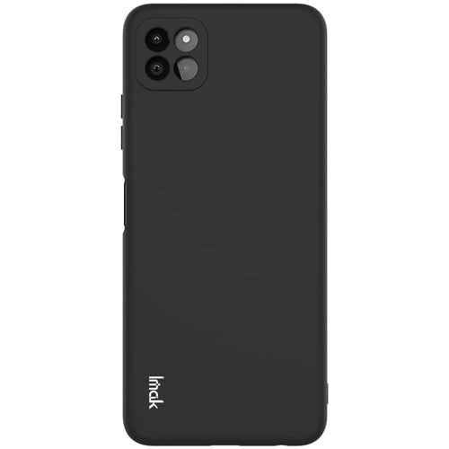 IMAK UC-2 Series Well-Protected Good Fit Flexible TPU Skin-feel Phone Back Case Cover for Samsung Galaxy A22 5G (EU Version) - Black - 1