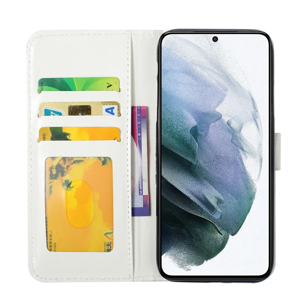 Ultra Wallet 3D Pattern Printing Style Premium PU Leather Flip Magnetic Closure Cover Case for Samsung Galaxy S21 FE - Fairy - 5