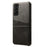 Well-Protected PU Leather Coated Hard PC Case with Dual-Card Slots Design for Samsung Galaxy S21 FE - Black - 2