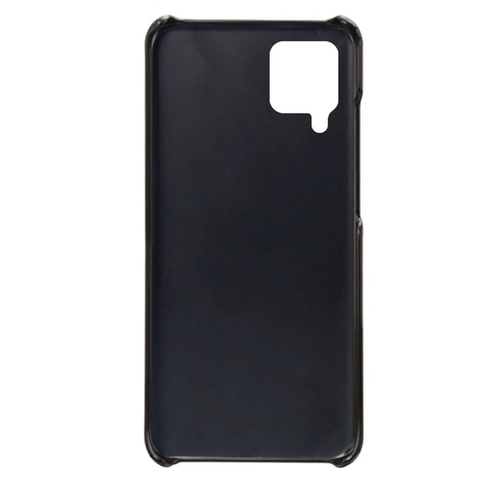 Anti-Drop PU Leather Coated Hard PC Case with Dual-Card Slots Design for Samsung Galaxy A22 4G (EU Version) - Black - 4