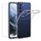 For Samsung Galaxy S21 FE Anti-Fingerprint Flexible Skin Lightweight Protective TPU Case with Tempered Glass Screen Protector - 1