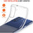 For Samsung Galaxy S21 FE Anti-Fingerprint Flexible Skin Lightweight Protective TPU Case with Tempered Glass Screen Protector - 2