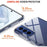 For Samsung Galaxy S21 FE Anti-Fingerprint Flexible Skin Lightweight Protective TPU Case with Tempered Glass Screen Protector - 4