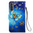 Pattern Printing PU Leather Stand Wallet Case with Wrist Strap for Samsung Galaxy S21 FE - Golden Butterfly - 3