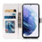 Pattern Printing PU Leather Stand Wallet Case with Wrist Strap for Samsung Galaxy S21 FE - Golden Butterfly - 5