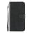 Splicing Leather Mobile Phone Cover Wallet Stand Design Case with Strap for Samsung Galaxy A12 - Black - 2