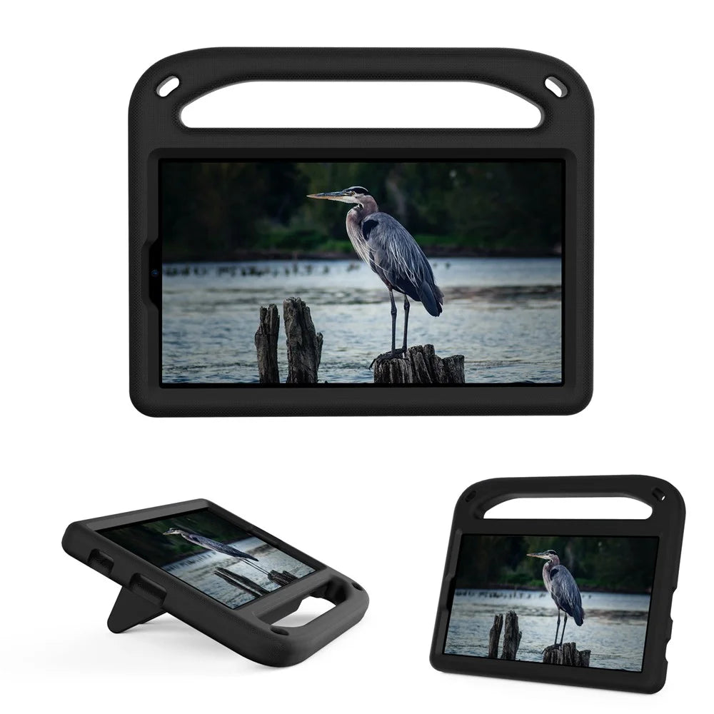 Hand-Hold EVA Tablet Case with Kickstand for Samsung Galaxy Tab A7 Lite 8.7-inch - Black - 3