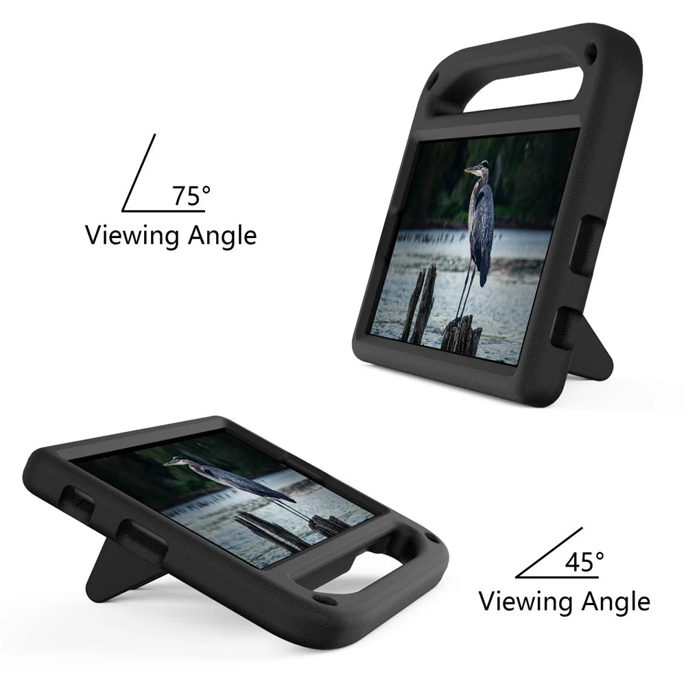 Hand-Hold EVA Tablet Case with Kickstand for Samsung Galaxy Tab A7 Lite 8.7-inch - Black - 4
