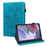 Auto Wake/Sleep Function Imprint Flower Pattern Leather Stand Tablet Cover for Samsung Galaxy Tab A7 Lite 8.7-inch - Blue - 1