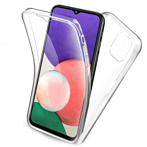 Detachable 2-in-1 Clear TPU+PET+Acrylic Hybrid Case Phone Cover for Samsung Galaxy A22 5G (EU Version) - 1