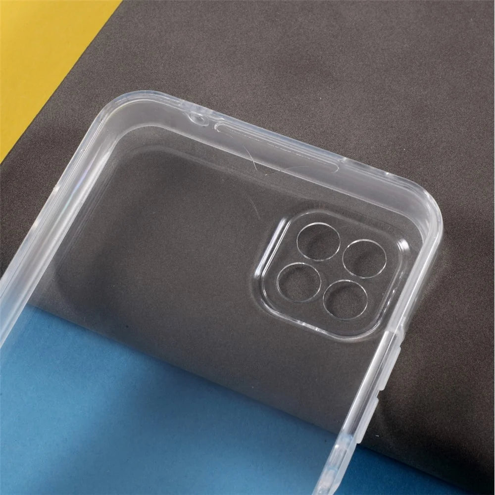 Detachable 2-in-1 Clear TPU+PET+Acrylic Hybrid Case Phone Cover for Samsung Galaxy A22 5G (EU Version) - 4