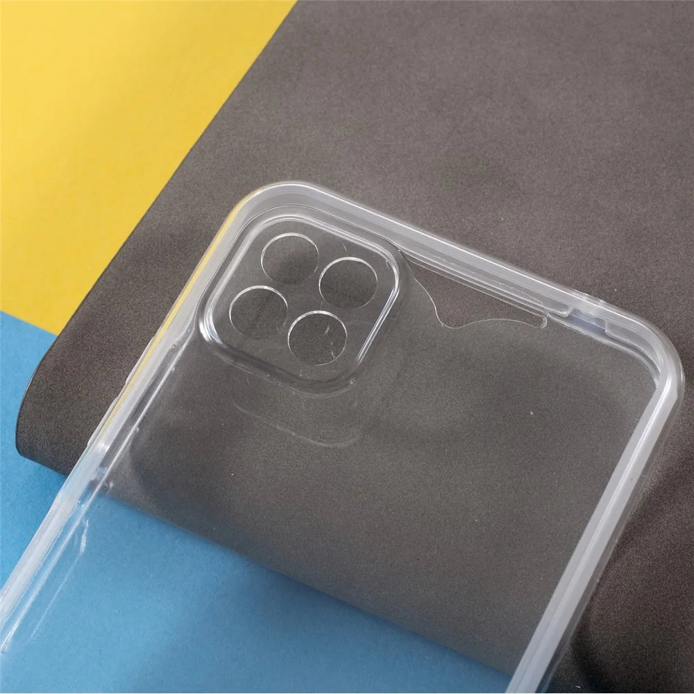 Detachable 2-in-1 Clear TPU+PET+Acrylic Hybrid Case Phone Cover for Samsung Galaxy A22 5G (EU Version) - 7