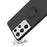Ring Kickstand Design Soft Liquid Silicone Phone Protective Shell with Strap for Samsung Galaxy S21 Ultra 5G - Black - 6
