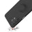 Ring Kickstand Design Plain Liquid Silicone Phone Protective Shell with Strap for Samsung Galaxy A32 4G (EU Version) - Midnight Blue - 6