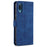 AZNS Leather Phone Case with Wallet Stand for Samsung Galaxy A02/M02 - Blue - 3