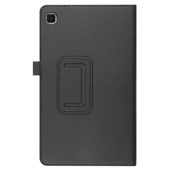 Lightweight Slim Litchi Texture PU Leather Folio Cover Stand Case for Samsung Galaxy Tab A7 Lite 8.7-inch - Black - 3