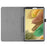 Lightweight Slim Litchi Texture PU Leather Folio Cover Stand Case for Samsung Galaxy Tab A7 Lite 8.7-inch - Black - 7