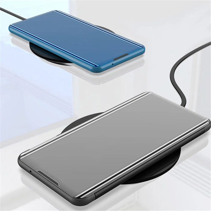 For Samsung Galaxy A22 5G (EU) Flip Leather Cover with Stand Full Body Protective Phone Case - Black - 2