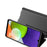For Samsung Galaxy A22 5G (EU) Flip Leather Cover with Stand Full Body Protective Phone Case - Black - 4