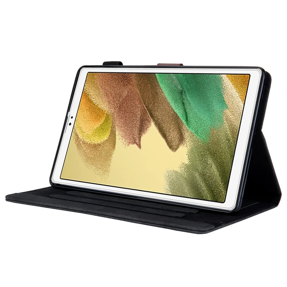 Cloth Texture Leather Stand Tablet Cover for Samsung Galaxy Tab A7 Lite 8.7-inch SM-T220 (Wi-Fi)/SM-T225 - Black - 6
