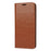 Crazy Horse Genuine Leather Protective Wallet Phone Case with Stand for Samsung Galaxy S21 FE - Brown - 4
