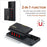 DG.MING M2 Series Magnetic Tri-fold Wallet Design Kickstand Cover Leather Phone Case Shell for Samsung Galaxy S21 Ultra 5G - Black - 4