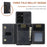 DG.MING M2 Series Magnetic Tri-fold Wallet Design Kickstand Cover Leather Phone Case Shell for Samsung Galaxy S21 Ultra 5G - Black - 5