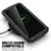 Shock Absorbing Defender Heavy Full Body Back Cover Kickstand Carrying Hard PC + Soft TPU Armor Case for Samsung Galaxy S21 FE - Black - 2