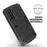 Shock Absorbing Defender Heavy Full Body Back Cover Kickstand Carrying Hard PC + Soft TPU Armor Case for Samsung Galaxy S21 FE - Black - 3