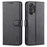 AZNS PU Leather Wallet Stand Phone Cover Shell for Samsung Galaxy A32 4G (EU Version) - Black - 1