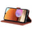 AZNS PU Leather Wallet Stand Phone Cover Shell for Samsung Galaxy A32 4G (EU Version) - Black - 4